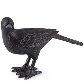 MOLIGOU Cast Iron Bird Figurine, Bird Statue Home Decor, Decorative Bird Sculpture Shelf Decor
