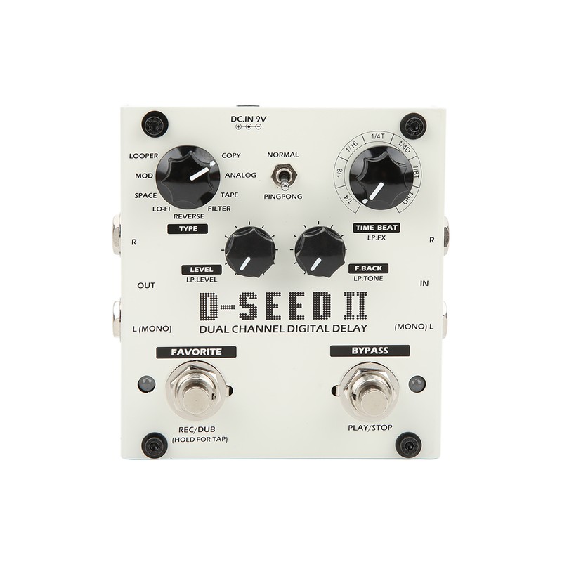 Multi Pedal Effect 2 Channel Digital Delay Stereo Looper 8