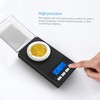 Eacam Digital Milligram Pocket Scale Mini Jewelry Gold Powder Weigh