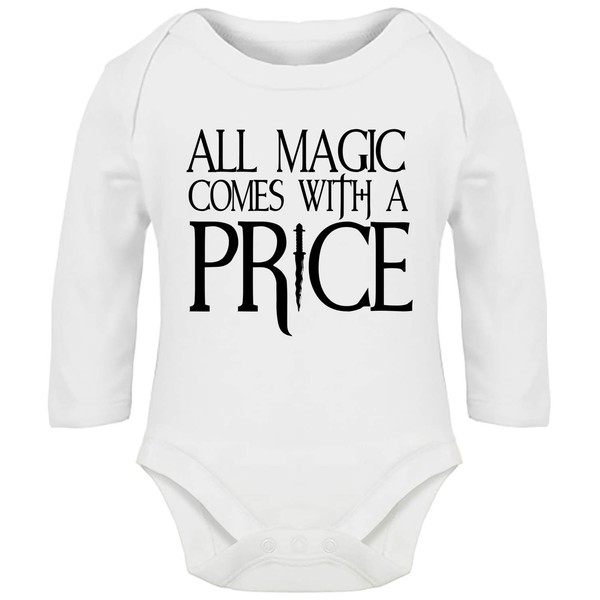 Hippowarehouse All Magic Comes with a Price Baby Vest Bodysuit