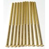 Pack of 10 Brass Electrical Screws 75mm X 3.5mm Brass(Gold)