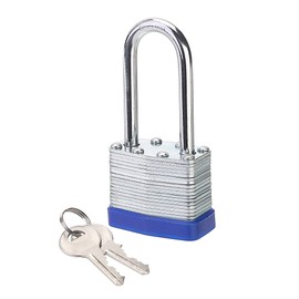 Fu Volante Lock, 1-9/16" (40mm) Laminated Keyed Padlocks，keyed alike locks, 2 inch Long Shackle locks- Pack of 24