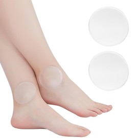 XENQITO Pack of 2 Ankle Gel Pad, Ankle Protection Pad, Relieves Pressure, Improves Blood Circulation, Ankle Pad, Protects and Improves Blood Circulation for Ice Skating, Hockey, Scooter (Round)