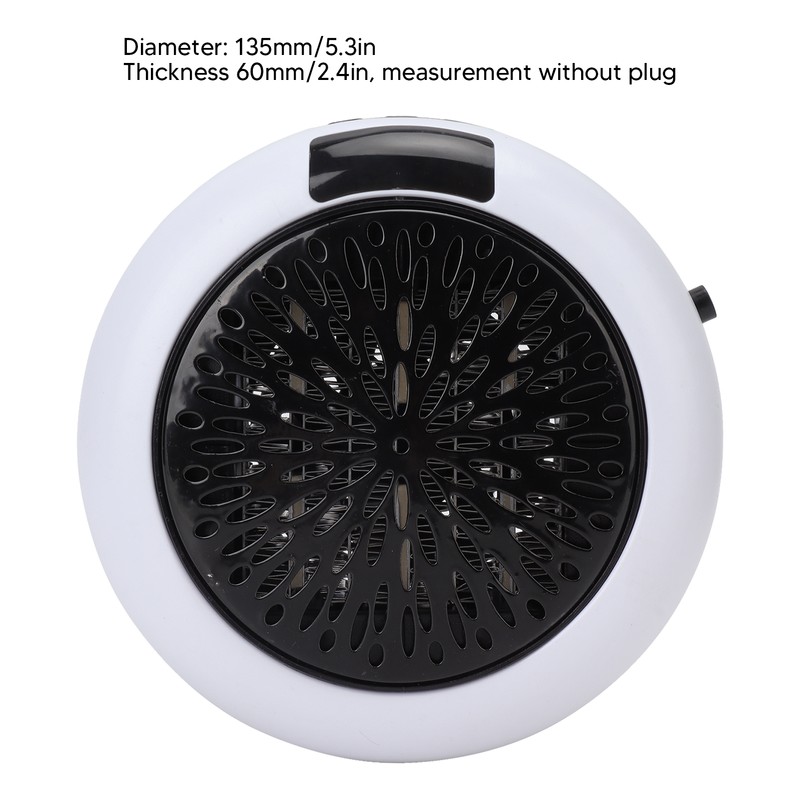 Space Heater Mini White with Remote Control Wall Mounted Air