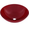 Novatto ROSSO Double Layer Glass Vessel Sink