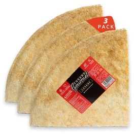 Casabe Gourmet Large Cassava Chips - 3 Pack (23.68 oz) – Vegan, Gluten Free Organic & Low Carb Bread Casabe Crackers Made of Cassava Flour | Healthy Snack Option | Made in Venezuela