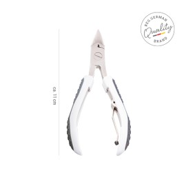 TITANIA Professional nail clippers with soft touch handle, strong nail clippers for thick nails, nail cutter for manicure and pedicure, nail clippers for toenails, 100% rust-proof