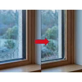 T-STRIPE Window Heater Length 2.20 - 2.90 m Against Condensation on the Window Complete Set