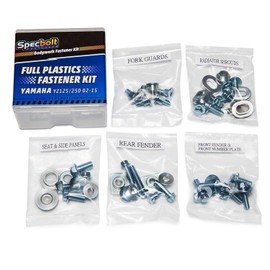 Specbolt Brand Full Plastics Fastener Kit. For Yamaha YZ 125 250 - YZ125 / YZ250 (2002-2015) #0215 Fenders bodywork shrouds number plates side panels