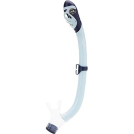Cressi Iguana Dry Dry Snorkels, Ice Cyan/Blue Navy