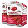 LABO Nutrition Perfect Krill Ex, 1000 Mg De Aceite De Krill Antrtico Omega 3 Epa Dha, El Contenido Ms Alto De Fosfolpidos(56) Con Colina, Astaxantina 