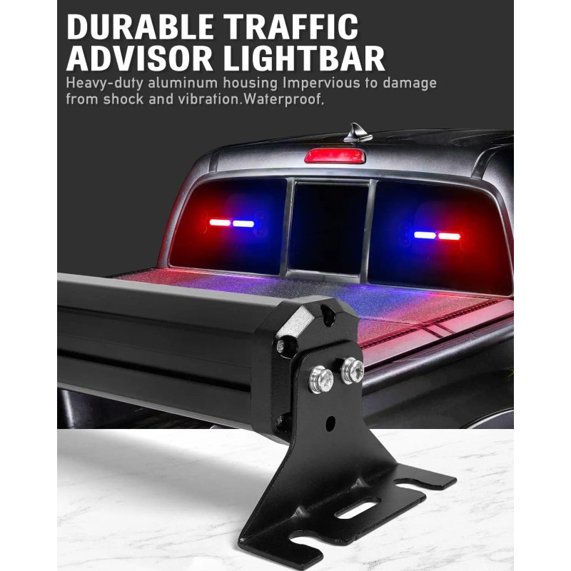 Emergency Strobe Light Bar 40 LED Dash Safety Flashing Light