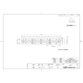 DAIDOHANT 65841 (Reinforced Hardware) DH Perfect Support I-Type T200 S [Stainless Steel SUS304] (1 Piece)