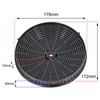 SPARES2GO Round Carbon Filter Pair compatible with Elica Cooker Hood