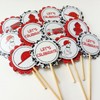 Fire Rescue Firefighter Dalmatian Cupcake Toppers - Birthday Baby Shower