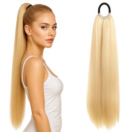 NieYat Ponytail Extension, 60 cm Long Braid, Hairpiece for Women and Girls, Ideal for Daily Use and Special Occasions, Lightweight and Natural Hairpiece Braid