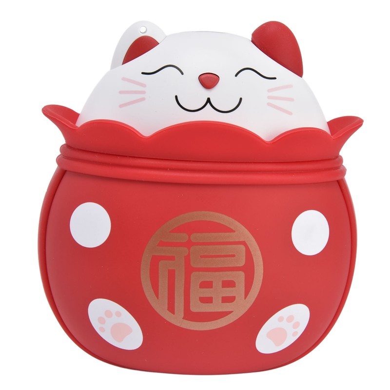 Electric Hand Warmer USB Rechargeable Double Sided Portable Lucky Cat