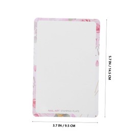 minkissy Flower Nail Stamping Plate Nail Stamping Templates Nail Art Stamp Plates Image Plate Nail Stamp Templates Reusable Nail Art Transfer Pad