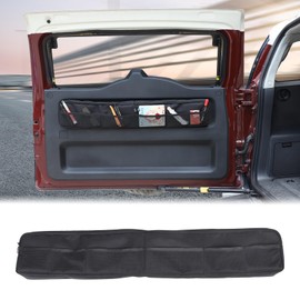 Aunginsy Car Trunk Organizer Compatible with Toyota FJ Cruiser 2007-2024 Rear Tailgate Storage Bag Organizer Back Door Panel Storage Pockets Box Multi-Compartment Oxford Cloth Expansion Accessories