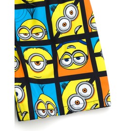 Minions Big Boys UPF 50+ Swim Trunks Bathing Suit Yellow/Orange 8