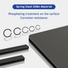 120Pcs GB895.2 Φ10-Φ26 Retainer Clip 65Mn Shaft Steel Wire Ring
