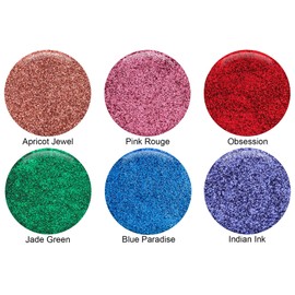 GLITTIES - (6PK) Cosmetic Grade Extra Fine Loose Glitter Powder Kit - Safe for Skin! Perfect for Makeup, Body Tattoos, Face, Hair, Lips, Soap, Lotion, Nail Art - (10 Gram Jars)
