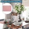 sourcing map 4 Pcs Faux Leather Placemats for Dinner Table,