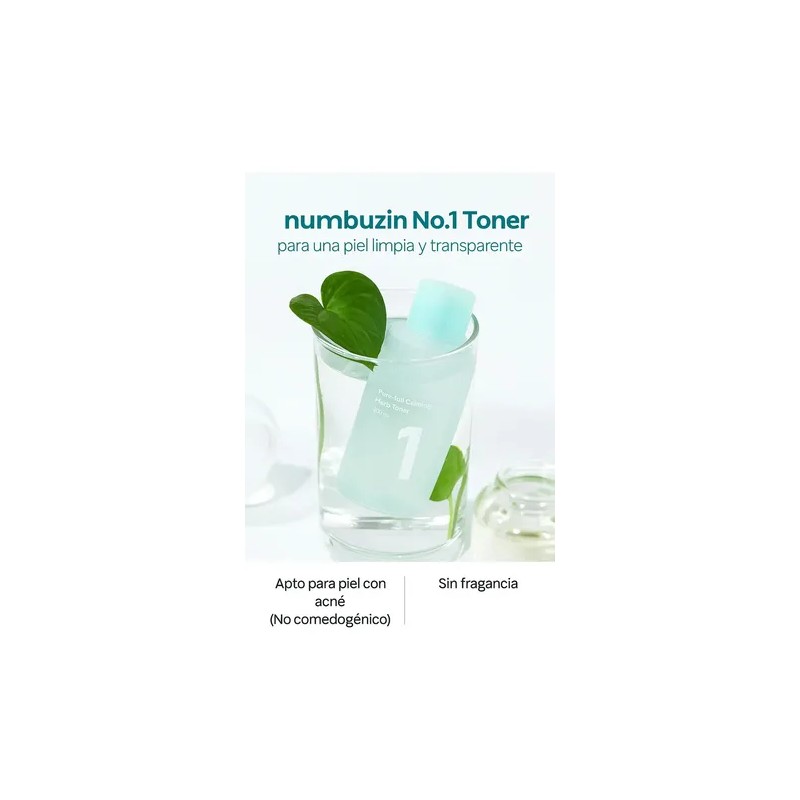 Numbuzin 1 Pure Full Calming Herb Toner Tipo De Piel