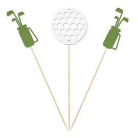 Golf Centerpiece Sticks, 12-Pack Double-Sided Golf Birthday Retirement Table Topper Party Decorations