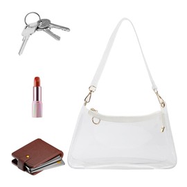 Transparent Bag,Waterproof Makeup Bag with Zipper Closure - Organizer Supplies, Travel Storage Pack for Cosmetics, Mobile Phones