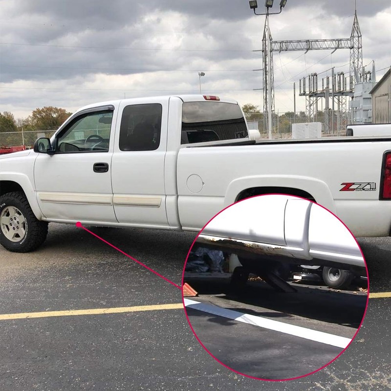 G-PLUS Pair Slip On Rocker Panels Compatible with 1999-2007 Chevy