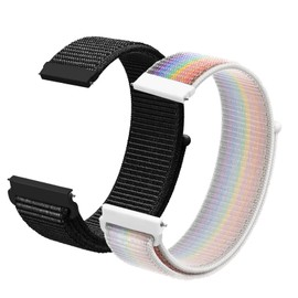 LYYLTX Nylon Fabric Watch Straps 20 mm/22 mm Strap for Men Women Replacement Strap Quick Release Smartwatch Sports Watches Replacement Strap Adjustable Soft Breathable Watch Strap