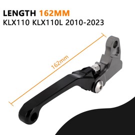 JFG RACING Motorcycle Brake Lever Folding Levers CNC for KLX 110 KLX110 KLX110L 2010-2023 Black