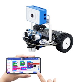 Yahboom Micro:bit V2 Graphic Programming Robot Kit for Elementary School STEM Education DIY Line Patrol WiFi ESP with 32 Map Module, App Watch Video (No TinybitPlus V 2)