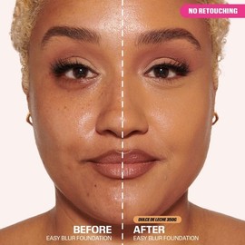 HUDA BEAUTY Easy Blur Natural Airbrush Foundation with Niacinamide 1 oz / 30 mL Dulce De Leche 350G Medium-Tan skin with a golden undertone