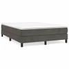 TREATLIFE HOME Enhance Comfort with Dark Gray Velvet Bed Frame,