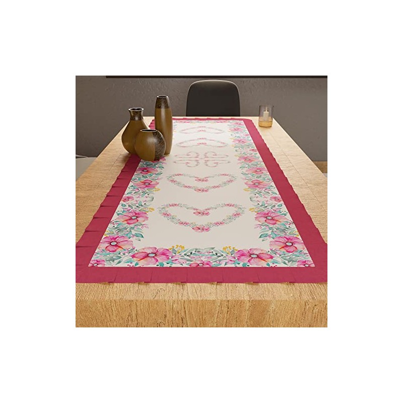 PETTI Artigiani Italiani Kitchen Textile Set, 100% Hypoallergenic Microfibre, Flower