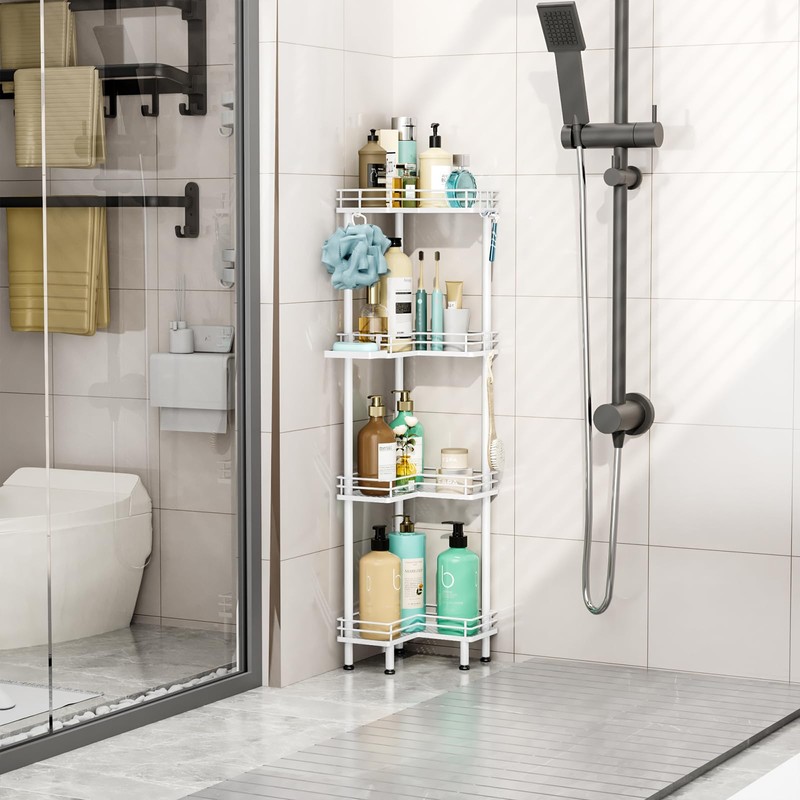 HapiRm Corner Shower Caddy Organizer - 4 Tier Shower Organizer