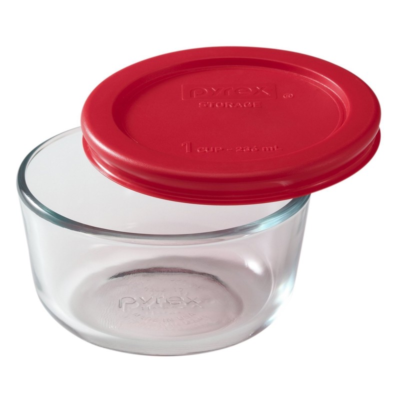Pyrex 9-Piece Glass Food Storage Set with 2 Color Lids