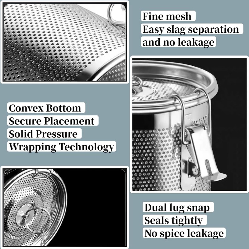 Seasoning Strainer, Stainless Steel Spice Filter, Cooking Spice Filter, Mesh