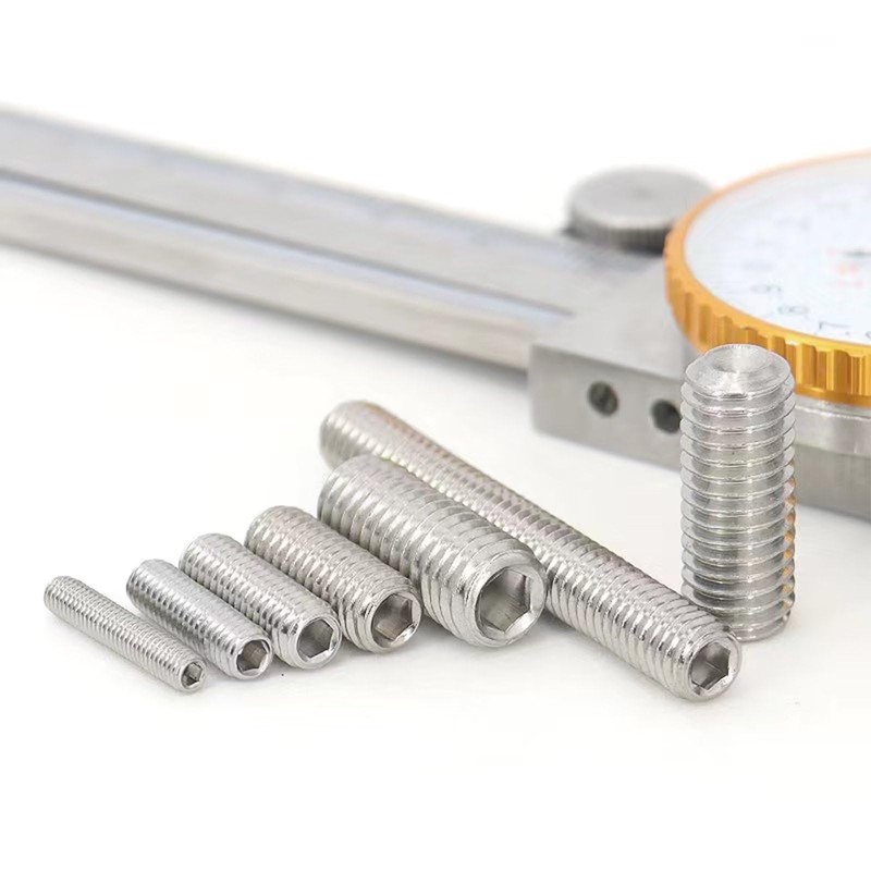 M10-1.5 x 16mm Hex Socket Set Grub Screws,Headless Cup Point,Flat