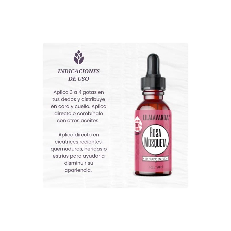 LilaLavanda – Kit Trío Facial: Rosa Mosqueta, Moringa y Jojoba