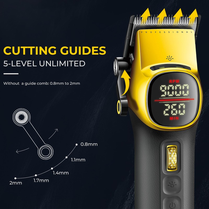 VGR 885 S2 Cordless Barber Clippers and Trimmers Kit, Professional