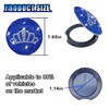 Bling Car Push to Button Cover, Rhinestone Ignition Button Protective