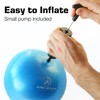 (Black) - Mini Exercise Ball with Pump - 23cm Bender