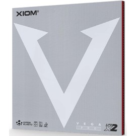 XIOM Vega Pro Table Tennis Rubber (Black, Max)