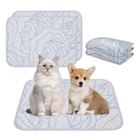 Qeils Pee Pads Reusable Washable Puppy Pads- 2 Pack 18"x24" Heavy Absorbent Protective Pads Leakproof Dog Training Pads, Non-Slip Potty Incontinence Pads for Bed, Floor, Couch, Carpet, Kennel, Crate