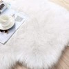 JXLOULAN Fluffy Sheepskin White Rug 50 x 80 cm Faux