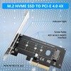 PCI-E Expansion M.2 Adapter, M.2 NVMe SSD (M Key) to