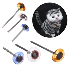 Craft Animal Safety Eyes, 150 Pairs 5mm Eyes Black Beans for Needle Felting Transparent Colorful DIY Crochet Handmade Doll Accessories